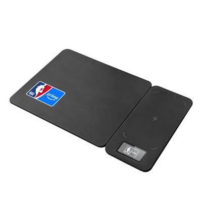 Slate, 15W Reversible Wireless Charger Mouse Pad